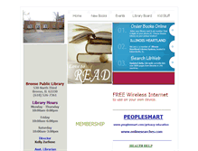 Tablet Screenshot of breeselibrary.org